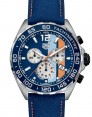 Product Image: Tag Heuer Formula 1 Quartz Chronograph Stainless Steel 43mm Blue Dial Leather Strap CAZ101N.FC8243 - BRAND NEW