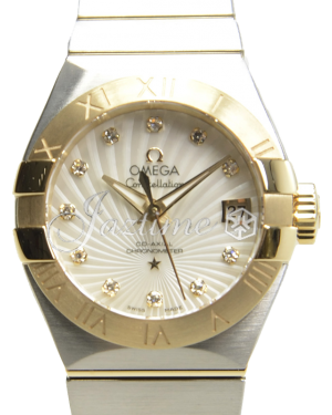 OMEGA 123.20.27.20.55.002 CONSTELLATION CO-AXIAL 27mm STEEL AND YELLOW GOLD - BRAND NEW