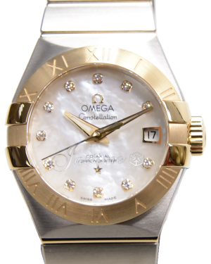 OMEGA 123.20.27.20.55.003 CONSTELLATION CO-AXIAL 27mm STEEL AND YELLOW GOLD - BRAND NEW