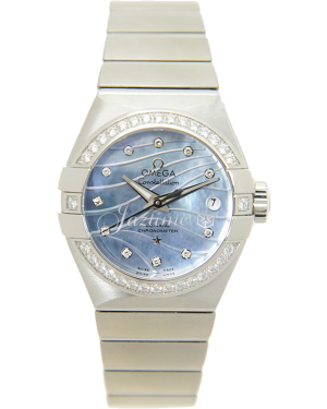 Omega Constellation Co-Axial 123.15.27.20.57.001 27mm Blue Mother of Pearl Diamond Stainless Steel - BRAND NEW