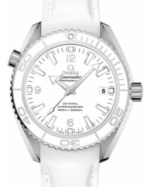 Omega Seamaster Planet Ocean 600M Omega Co-Axial 42mm Stainless Steel White Dial Rubber Strap 232.32.42.21.04.001 - BRAND NEW