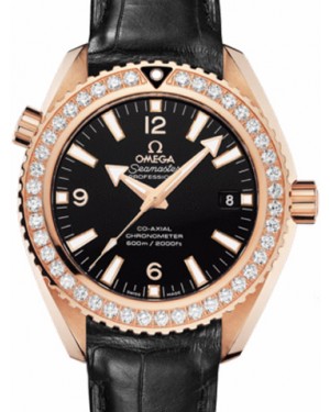 Omega Seamaster Planet Ocean 600M Omega Co-Axial 42mm Red Gold/Diamond Black Dial 232.58.42.21.01.001 - BRAND NEW