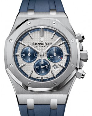 Audemars Piguet Royal Oak Chronograph "Pride of Italy" Stainless Steel Silver Index Dial Rubber Strap 41mm Automatic 26326ST.OO.D027CA.01
