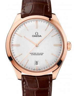 Omega De Ville Tresor Master Co-Axial 432.53.40.21.02.002 40mm Silver Opaline Index Sedna Gold Leather BRAND NEW