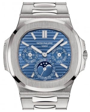 Patek Philippe Nautilus Perpetual Calendar Automatic White Gold 40mm Blue Dial Bracelet 5740/1G-001 - BRAND NEW