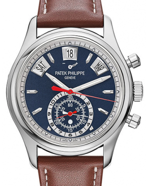 Patek Philippe Complications Flyback Chronograph Annual Calendar White Gold 40.5mm Blue Dial 5960/01G-001 - BRAND NEW