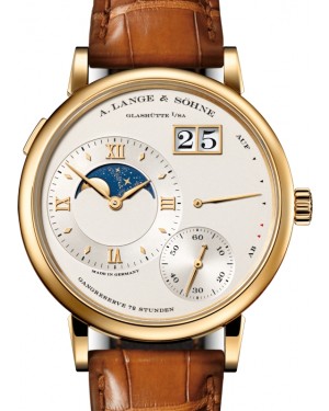 A Lange Sohne Grand Lange 1 Moon Phase Yellow Gold 41mm Ivory Argente Dial 139.021 - BRAND NEW