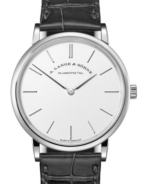 A Lange Sohne Saxonia Thin White Gold 37mm Argente Silver Dial 201.027 - BRAND NEW