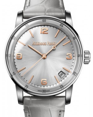 Audemars Piguet Code 11.59 Selfwinding White Gold/Sapphire 41mm Grey Dial Leather Strap 15210CR.OO.A002CR.01 - Brand New