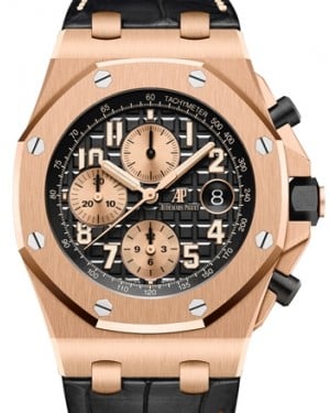Audemars Piguet Royal Oak Offshore Selfwinding Chronograph Rose Gold Black Arabic Dial 42mm Automatic 26470OR.OO.A002CR.02 - BRAND NEW