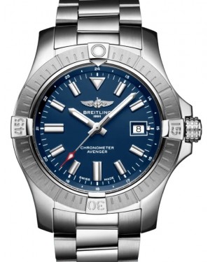 Breitling Avenger Automatic 43 Stainless Steel 43mm Blue Dial Steel Bracelet A17318101C1A1 - BRAND NEW