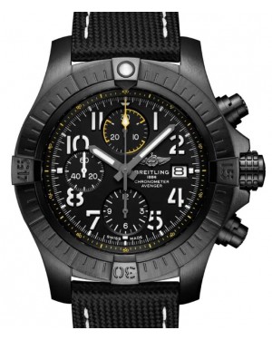 Breitling Avenger Chronograph 45 Night Mission Titanium DLC Black Dial V13317101B1X1 - BRAND NEW