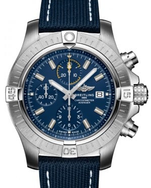 Breitling Avenger Chronograph 45 Stainless Steel Blue Dial A13317101C1X1 - BRAND NEW
