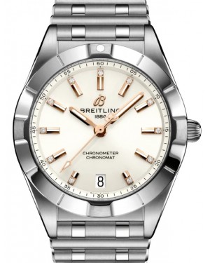 Breitling Chronomat 32 Stainless Steel White Diamond Dial Bracelet A77310101A3A1 - BRAND NEW