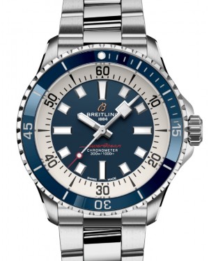 Breitling Superocean Automatic 42 Stainless Steel Blue Dial A17375E71C1A1 - BRAND NEW