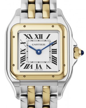 Cartier Panthere de Cartier Small Quartz Stainless Steel Yellow Gold Silver Dial W2PN0006 - BRAND NEW