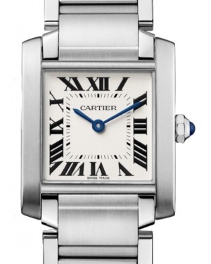 Cartier Tank Francaise Ladies Watch Medium Quartz Stainless Steel Silver Dial Bracelet WSTA0005 - BRAND NEW