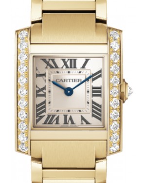 Cartier Tank Francaise Ladies Watch Small Quartz Yellow Gold/Diamonds Golden Dial WJTA0039 - BRAND NEW