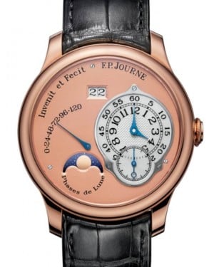 F.P.Journe Octa Lune Rose Gold 40mm Salmon Dial Leather Strap - BRAND NEW