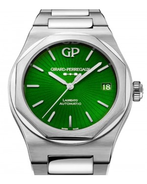 Girard Perregaux Laureato 42mm Eternity Edition Steel Green Enamel Dial 81010-11-433-11A - BRAND NEW