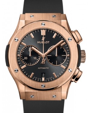 Hublot Classic Fusion Racing Grey Chronograph King Gold 45mm Grey Dial Rubber Strap 521.OX.7081.RX - BRAND NEW