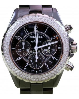 Chanel J12 Black Ceramic 41mm Chronograph Watches