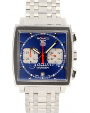 TAG Heuer Monaco Chronograph 'Steve McQueen' CW2113 Blue Stainless Steel