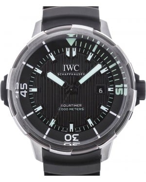 IWC Schaffhausen IW358002 Aquatimer Automatic 2000 Black Green Index Titanium Black Rubber 46mm Automatic