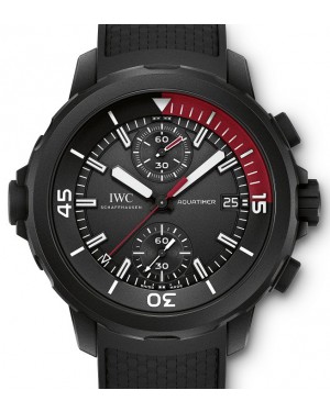 IWC Schaffhausen IW379505 Aquatimer Chronograph Edition La Cumbre Volcano Black Index Black Rubber Coated Stainless Steel Chronograph 44mm Automatic