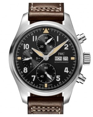 IWC Pilot's Watch Chronograph "Spitfire" Stainless Steel 41mm Black Dial IW387903 - BRAND NEW