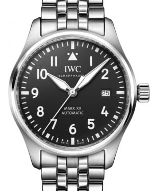 IWC Pilot's Watch Mark XX Stainless Steel 40mm Black Dial IW328202 - BRAND NEW