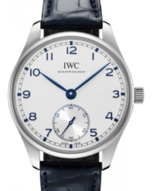 IWC Portugieser Automatic 40 Stainless Steel Silver Dial IW358304 - BRAND NEW