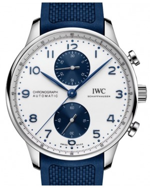 IWC Portugieser Chronograph Stainless Steel 41mm Silver Dial IW371620 - BRAND NEW