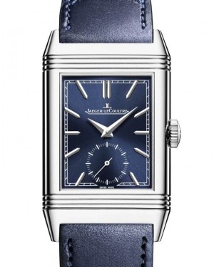 Jaeger-LeCoultre Reverso Tribute Monoface Small Seconds Stainless Steel 45.6 x 27.4mm Blue Dial Q397848J - BRAND NEW