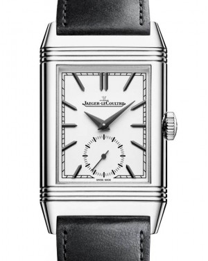Jaeger-LeCoultre Reverso Tribute Monoface Small Seconds Stainless Steel 45.6 x 27.4mm Silver Dial Q713842J - BRAND NEW