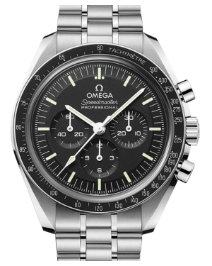 Omega Speedmaster Moonwatch Professional Co-Axial Master Chronometer Chronograph 42mm Black Dial Stainless Steel Bracelet 310.30.42.50.01.002 - BRAND NEW
