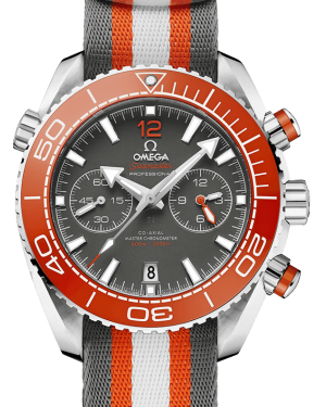 Omega Planet Ocean 600M Co-Axial Master Chronometer Chronograph 45.5mm Stainless Steel Grey Dial NATO Strap 215.32.46.51.99.001 - BRAND NEW