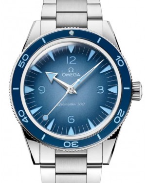 Omega Seamaster 300 Master Co-Axial Chronometer 41mm Stainless Steel Summer Blue Dial 234.30.41.21.03.002 - BRAND NEW