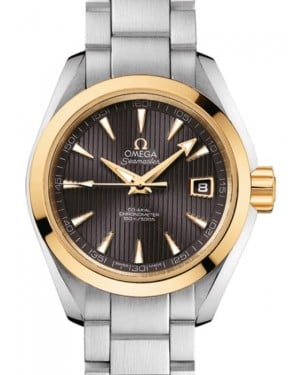 Omega Seamaster Aqua Terra 150M Co-Axial Chronometer 30mm Stainless Steel Yellow Gold Grey Dial Steel Bracelet 231.20.30.20.06.004 - BRAND NEW