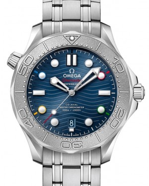 Omega Seamaster Diver 300M Beijing 2022 Co‑Axial Master Chronometer 42mm Stainless Steel Blue Dial Bracelet 522.30.42.20.03.001 - BRAND NEW