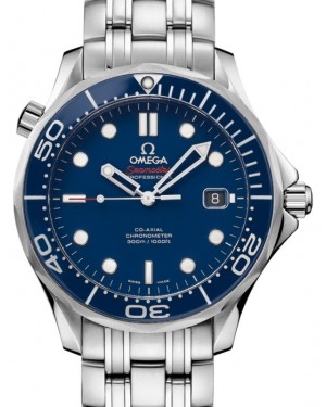 Omega Seamaster Diver 300M Co-Axial Chronometer 41mm Stainless Steel Ceramic Bezel Blue Dial Steel Bracelet 212.30.41.20.03.001