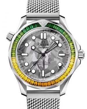 Omega Seamaster Diver 300M Co‑Axial Master Chronometer 42mm "James Bond 60th Anniversary" Canopus White Gold/Diamonds 210.55.42.20.99.001 - BRAND NEW