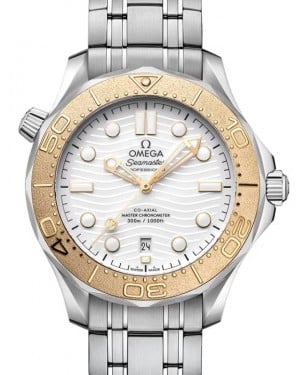 Omega Seamaster Diver 300M Co‑Axial Master Chronometer 42mm "Paris 2024" Steel/ Moonshine Gold White Dial 522.21.42.20.04.001 - BRAND NEW