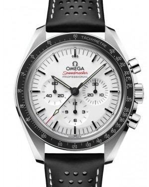 Omega Speedmaster Moonwatch Professional Chronograph Stainless Steel White Dial Leather Strap 310.32.42.50.04.002