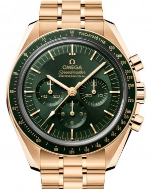 Omega Speedmaster Moonwatch Professional Co-Axial Master Chronometer Chronograph 42mm Moonshine Gold Green Dial  310.60.42.50.10.001 - BRAND NEW
