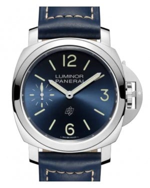 Panerai Luminor Blu Mare Stainless Steel 44mm Blue Dial Leather Strap PAM01085 - BRAND NEW