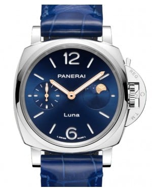 Panerai Luminor Due Luna Stainless Steel 38mm Blue Moonphase Dial PAM01179 - BRAND NEW