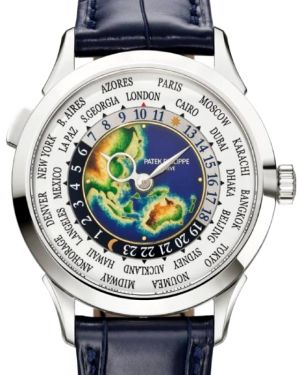 Patek Philippe Complications World Time Rare Handcrafts White Gold Grand Feu Cloisonné Dial 5231G-001 - BRAND NEW
