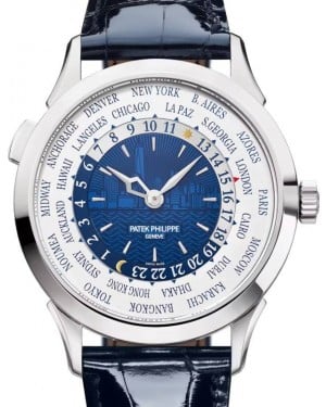 Patek Philippe Complications World Time White Gold “New York Skyline" Blue Dial 5230G-010
