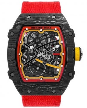 Richard Mille Automatic Winding Extra Flat Alexander Zverev Edition Carbon TPT Skeleton Dial RM 67-02 - BRAND NEW